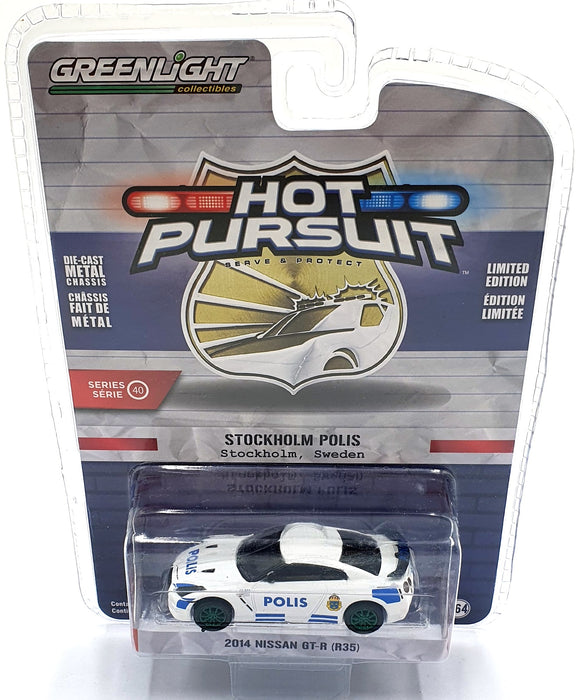 Greenlight 1/64 Scale 42980-D 2014 Nissan GT-R (R35) Police Car