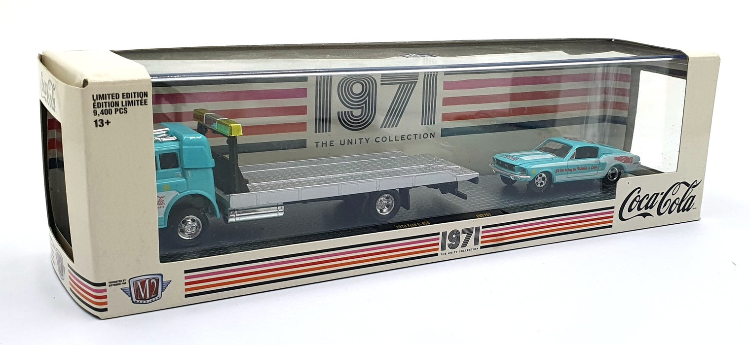 Castline M2 Machines 1/64 Scale UNTY01 - 1970 Ford C-950 & Mustang GT Turquoise