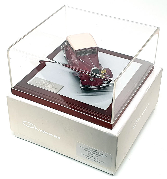 Chromes Ilario 1/43 Scale Chro048 1929 Bugatti T46 Cabriolet Reinbolt & Christé