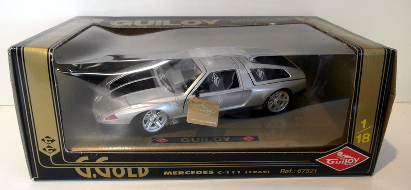 Guiloy 1/18 Scale - 67521 Mercedes Benz C-111 Silver