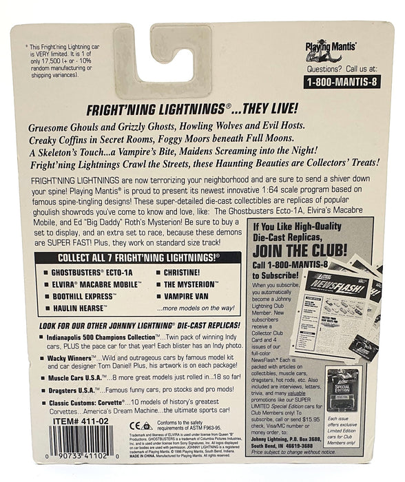 Johnny Lightning 1/64 Scale 411-02 - Frightning Lightning Christine - Black