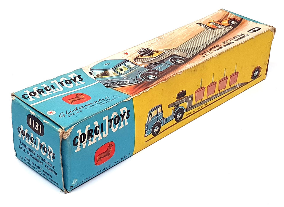 Corgi Toys Original 1131 Carrimore Detachable Axle Machinery Carrier - Blue/Grey