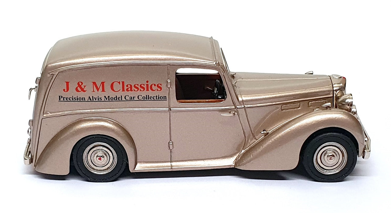J&M Classics 1/43 Scale JM102 - 1950 Alvis TA14 Van J&M Livery - Met. Lt. Oyster
