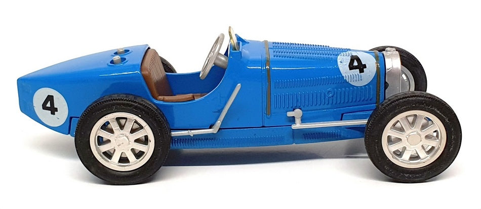 Matchbox 11cm Long Diecast Y11 - 1932 Bugatti Type 51 Race Car #4 - Blue
