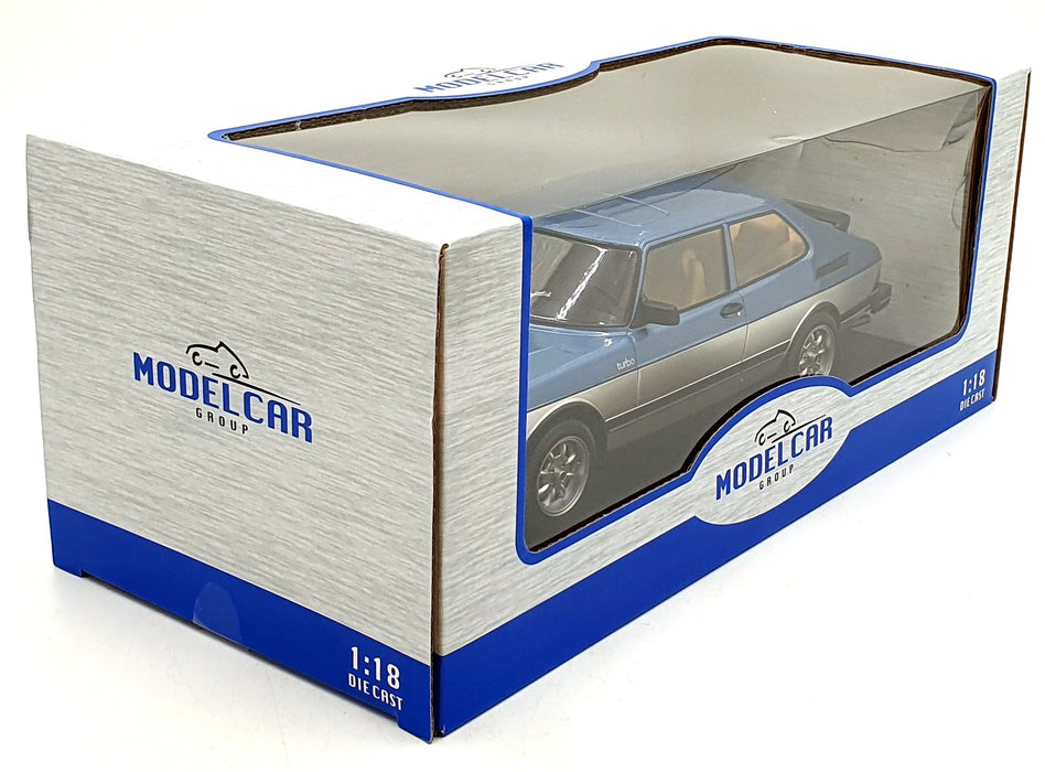 Model Car Group 1/18 Scale MCG18261MCW - Saab 900 Turbo - Blue/Silver