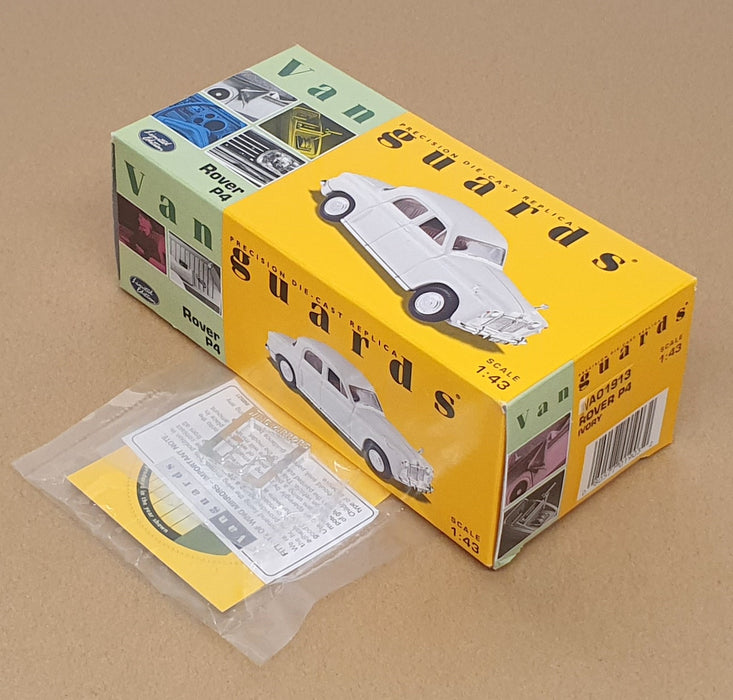 Vanguards 1/43 Scale Diecast VA01913 - Rover P4 - Ivory