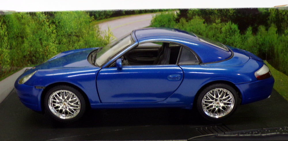 Hot Wheels 1/18 Scale Diecast 29062 - Porsche 911 Hard Top - Blue