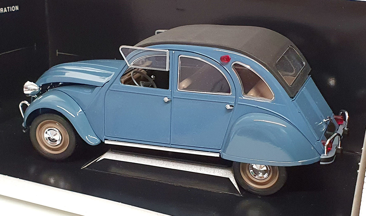Solido 1/18 Scale Diecast 8028  - 1966 Citroen 2CV - Blue