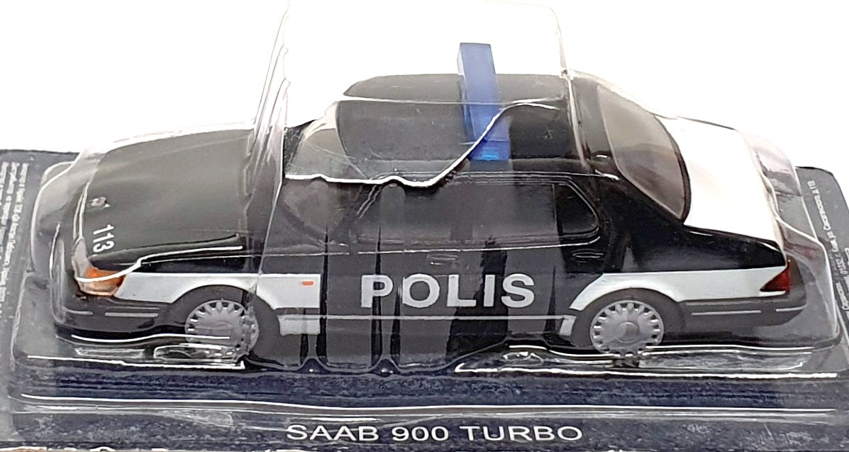 Altaya 1/43 Scale Diecast AT113 - Saab 900 Turbo Polis Police Car