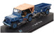 Cararama 1/43 Scale 00146 - Jeep CJ-2A Airport Dispersal Guidance - Blue