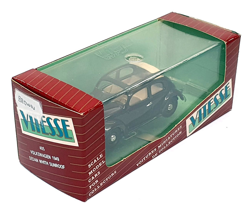 Vitesse 1/43 Scale 405 - 1949 Volkswagen Sedan With Sunroof - Brown