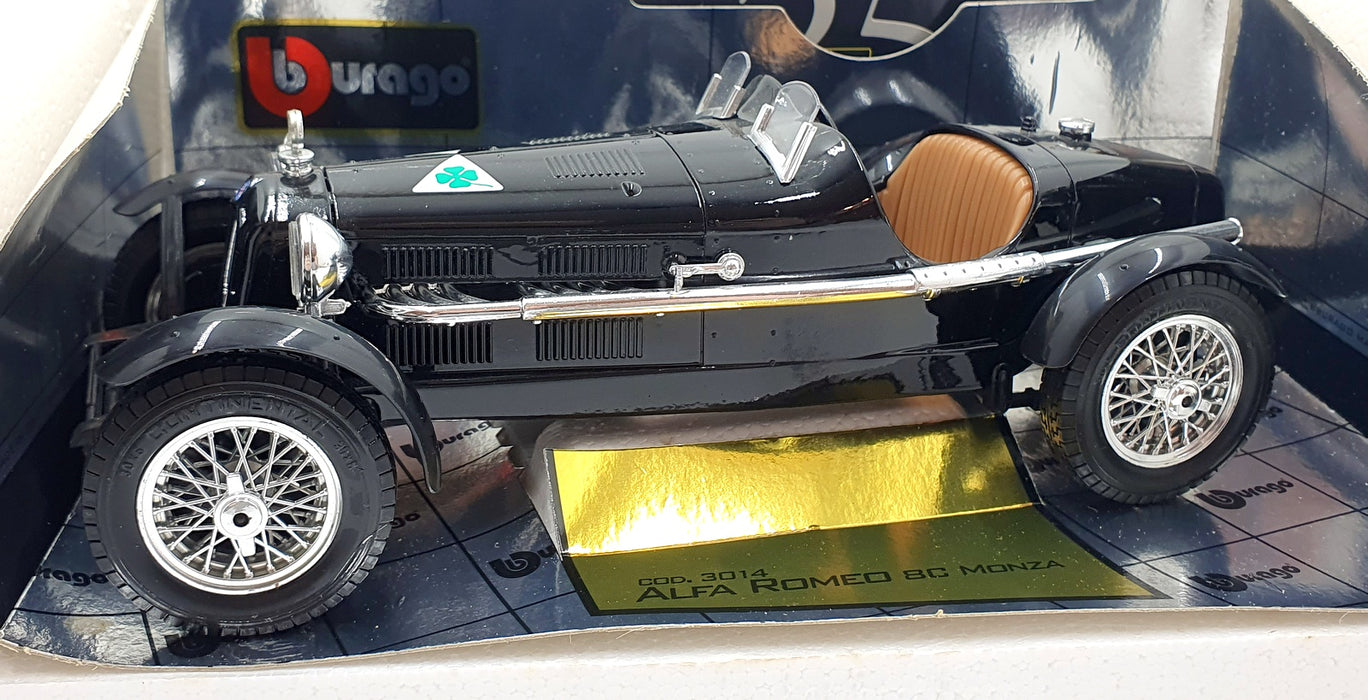 Burago 1/18 Scale Diecast 3014 - Alfa Romeo 8C 2300 Monza 1931 - Black