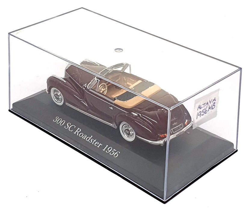 Altaya 1/43 Scale 1956MB - 1956 Mercedes Benz 300 SC Roadster - Maroon