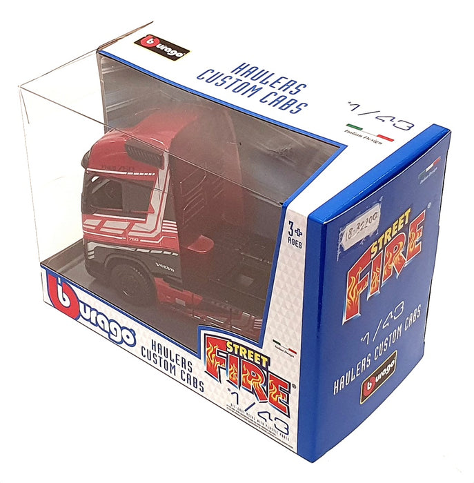 Burago 1/43 Scale 18-32200 - Volvo F16 750 Truck Cab - Met Red
