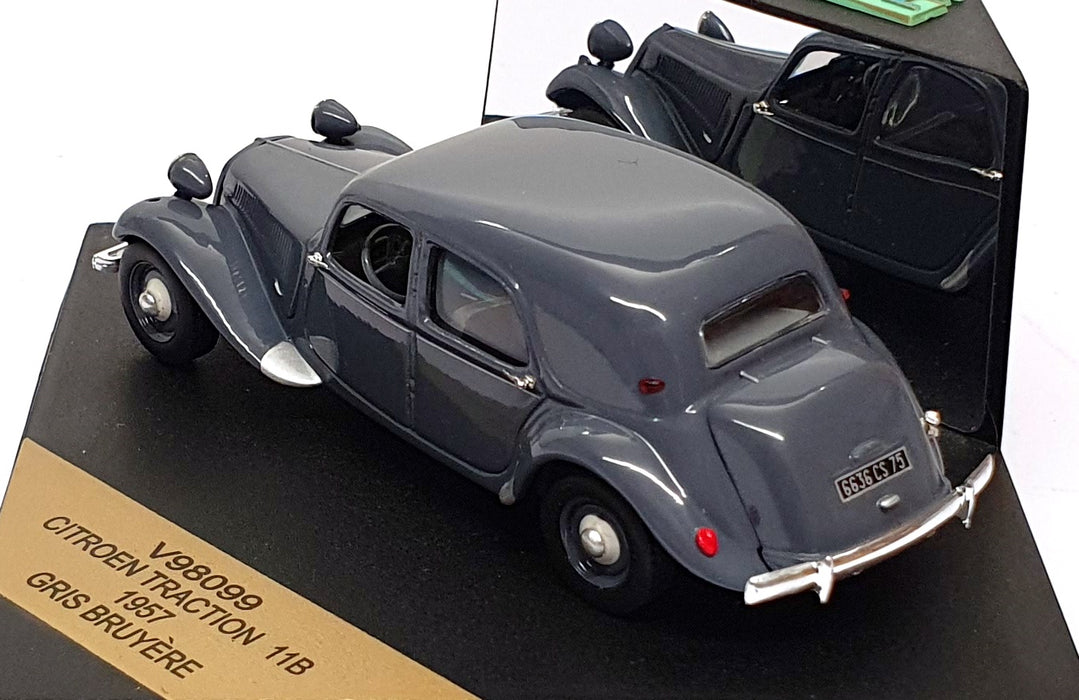 Vitesse 1/43 Scale Diecast V98099 - 1957 Citroen Traction 11B - Grey