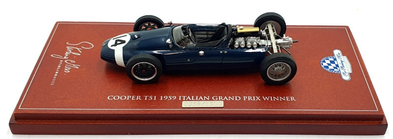 Biante 1/43 Scale BR43701G Cooper T51 #14 1959 Italian Grand Prix 1st Met. Blue
