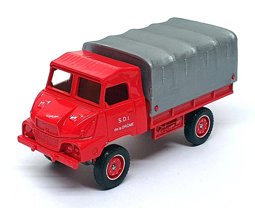 Solido 1/50 Scale Diecast 2113 - Simca S.U.M.B. 4X4 Fire Truck - Red