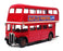 Solido 1/50 Scale 4402 - AEC RT Double Deck London Bus - Red