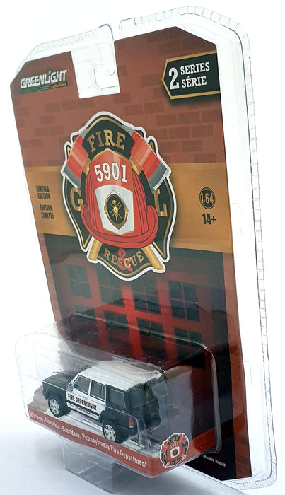 Greenlight 1/64 Scale 67020-D - 2000 Jeep Cherokee Fire Department