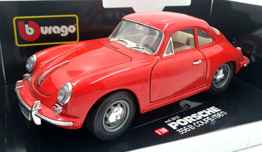 Burago 1/18 Scale 3021 - Porsche 356B Coupe 1961 - Red