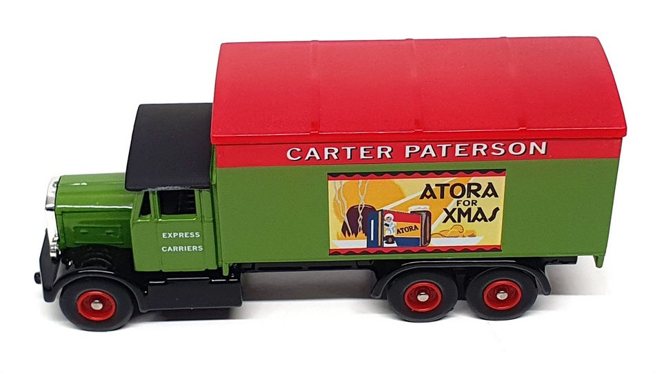 Lledo 1/76 Scale DG044031 Scammell 6W Box Van (Carter Peterson) Green/Red/Black