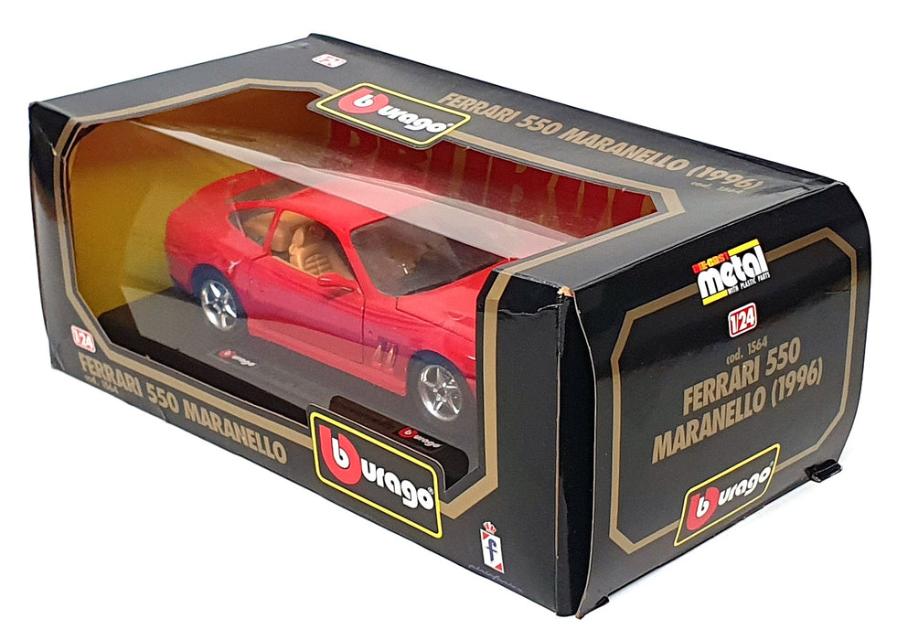 Burago 1/24 Scale Diecast 1564 - 1996 Ferrari 550 Maranello - Red