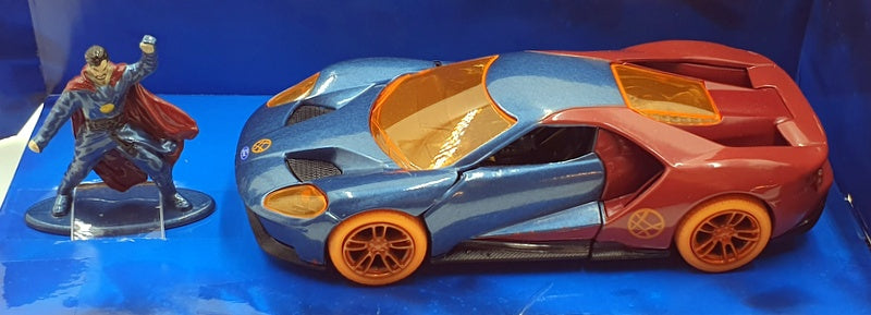 Jada 1/32 Scale 25 322 3013 - Doctor Strange & 2017 Ford GT - Blue/Red