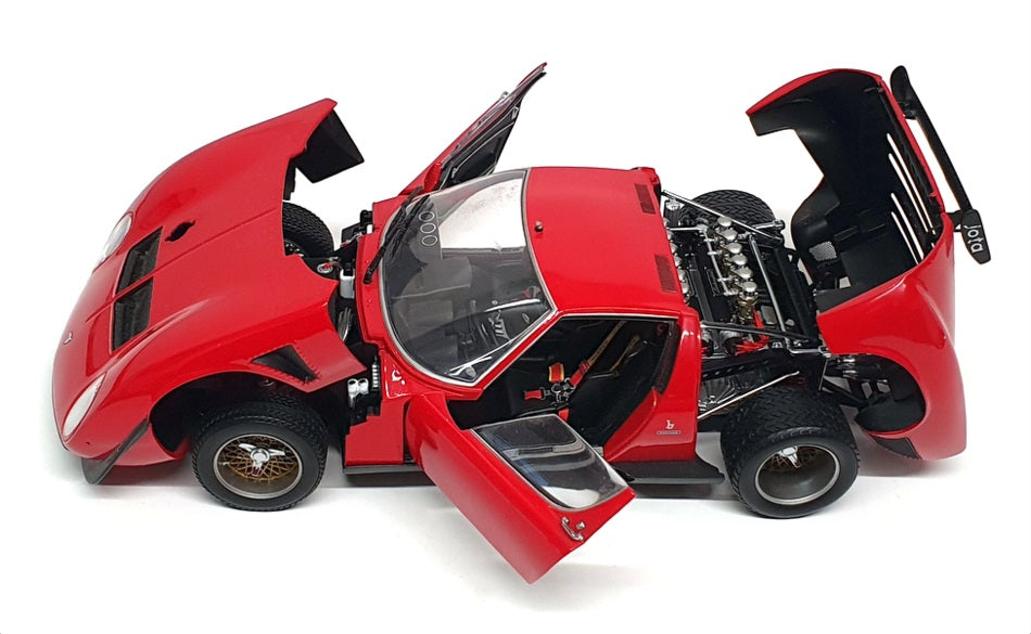 Kyosho 1/18 Scale Diecast DC12124M - Lamborghini Jota SVR - Red