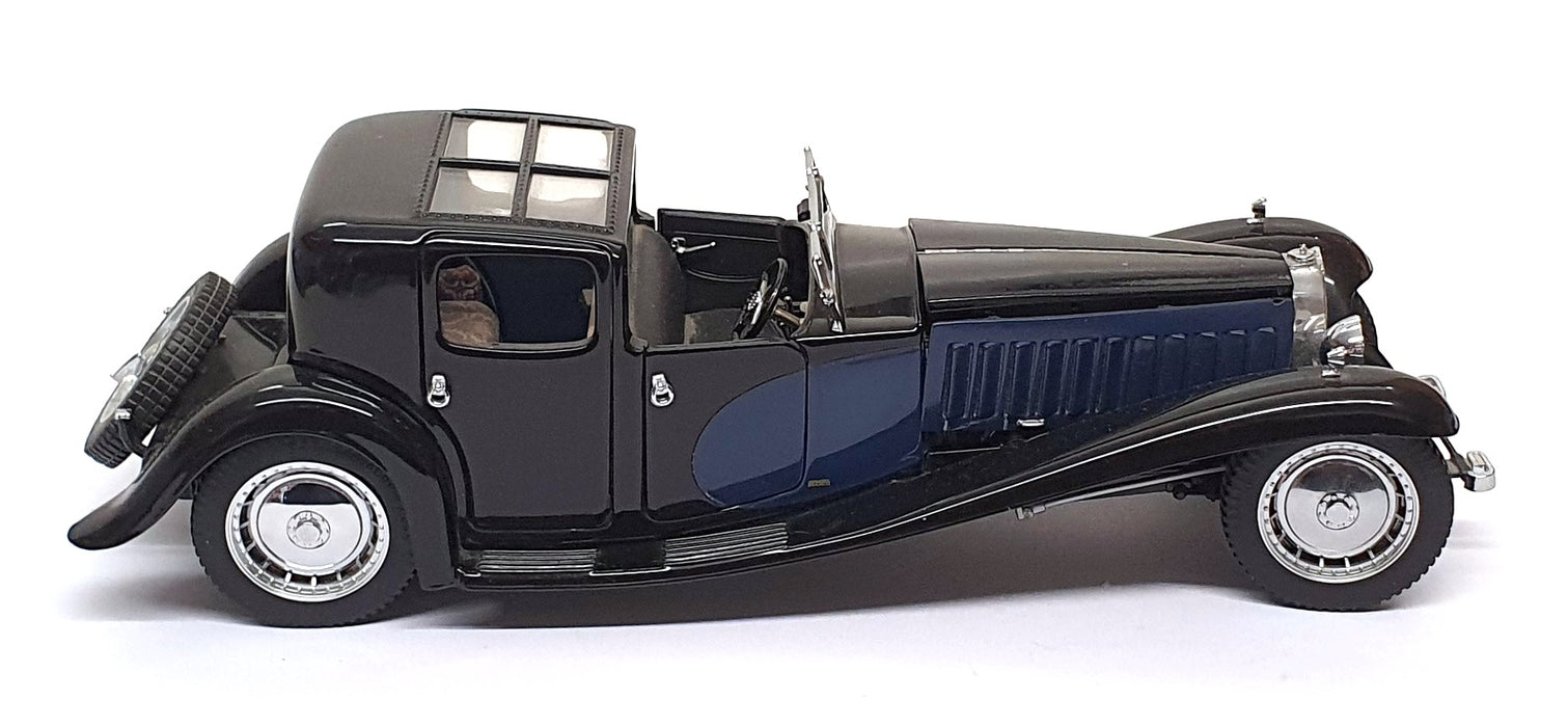 Franklin Mint 1/24 Scale 150326F - 1930 Bugatti Royale Coupe - Black/Blue