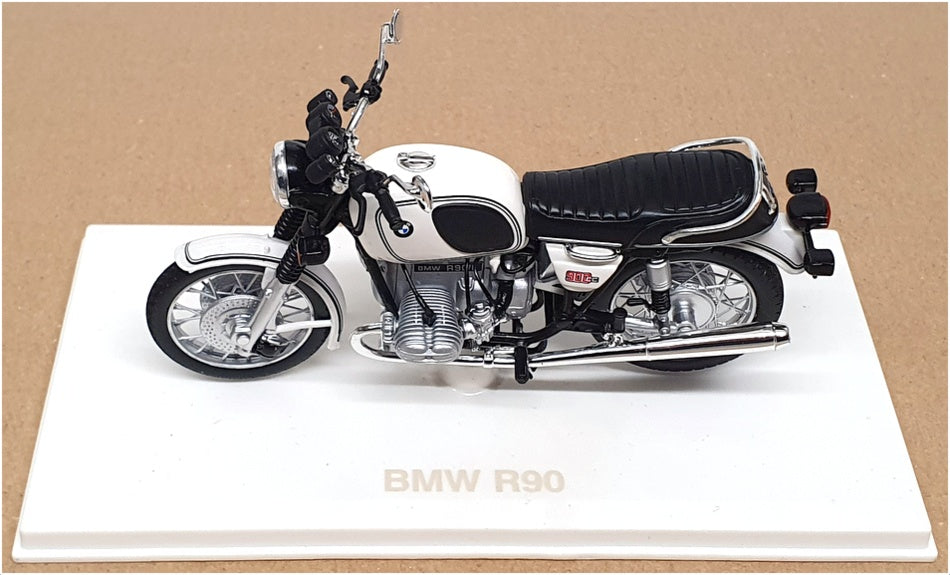 Norev 1/18 Scale 182036 - BMW R90 Motorcycle - White