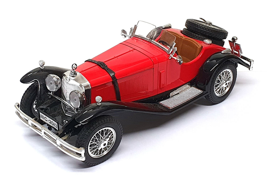 Burago 1/18 Scale Diecast 26725J - 1928 Mercedes Benz SSK - Red