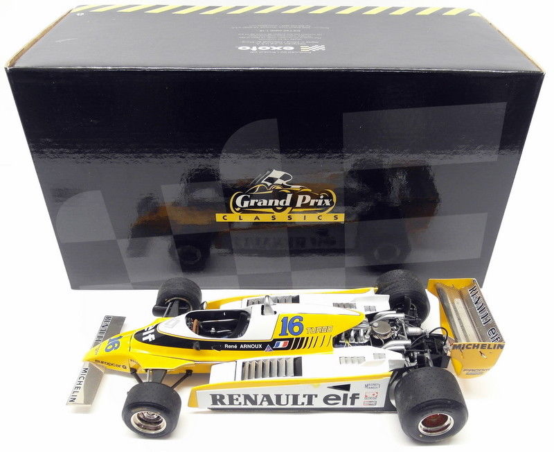 Exoto 1/18 scale Diecast 97091 - Renault RE-20 Turbo 1980 GP of France R Arnoux