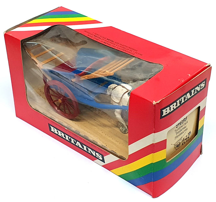 Britains 1/32 Scale 9499 - Tumbrel Cart And Horse - Blue/White