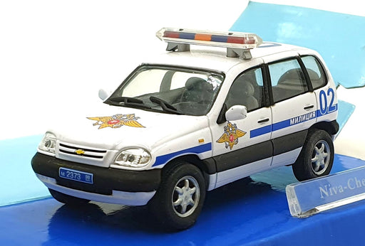 Cararama 1/43 Scale 210226M - Chevrolet Niva 02 Police Car - White