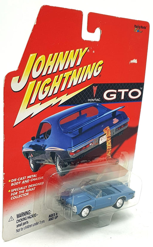 Johnny Lightning 1/64 Scale 456-01 - 1965 Pontiac GTO Convertible - Met. Blue