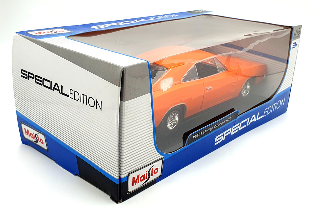 Maisto 1/18 Scale Diecast 31387 - 1969 Dodge Charger R/T - Orange