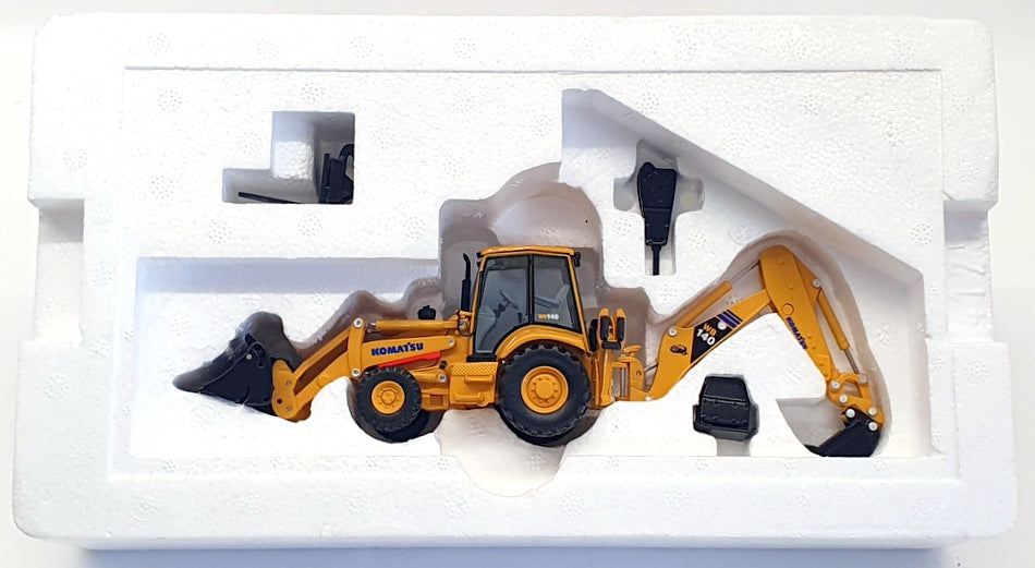First Gear 1/50 Scale Diecast 50-0193 - Komatsu WB140 Backhoe Loader