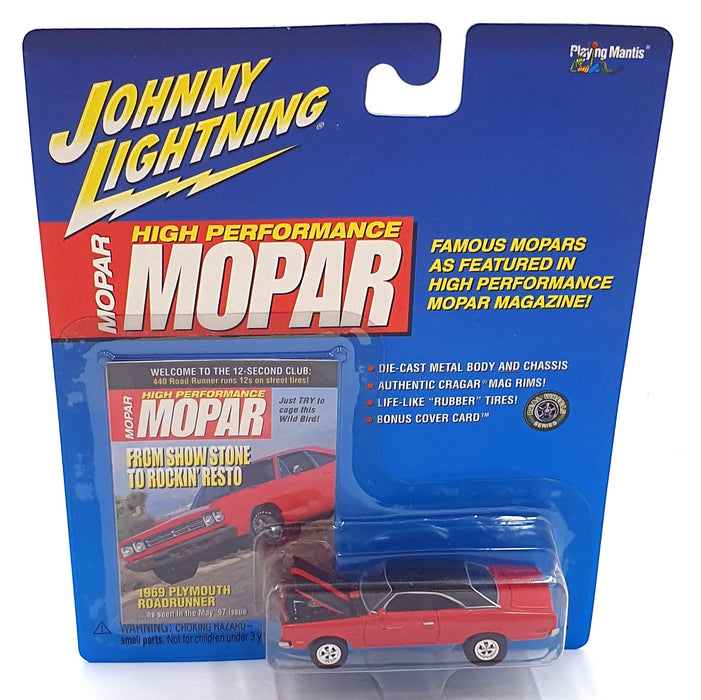 Johnny Lightning 1/64 Scale 291-07 HP MOPAR - 1969 Plymouth Roadrunner - Red