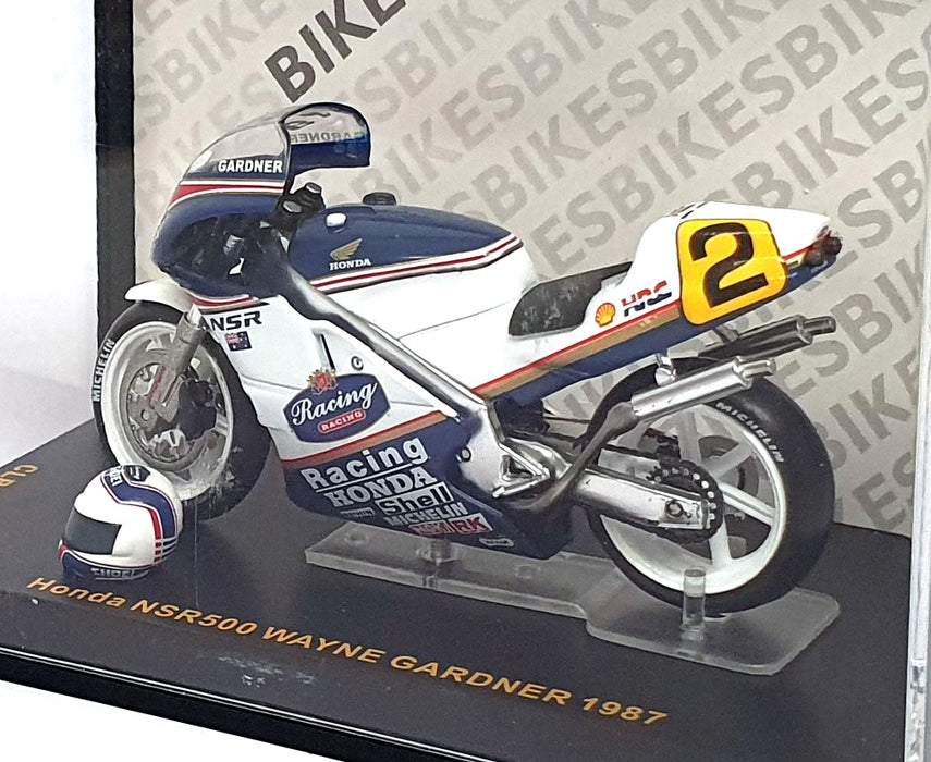 Ixo 1/24 Scale CLB004 - Honda NSR500 Motorbike #2 W. Gardner - Blue/White 