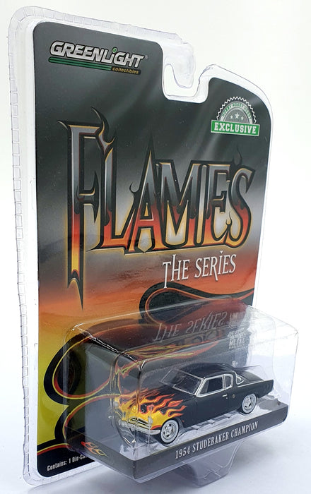 Greenlight 1/64 Scale 30116 - 1954 Studebaker Champion - Black/Flame