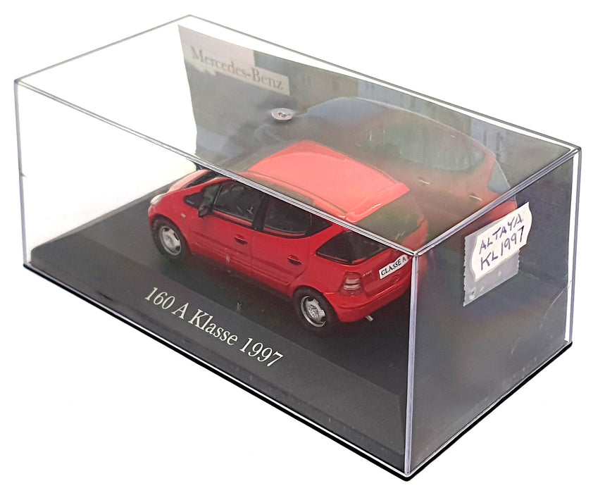 Altaya 1/43 Scale KL1997 - 1997 Mercedes Benz 160 A Klasse - Red