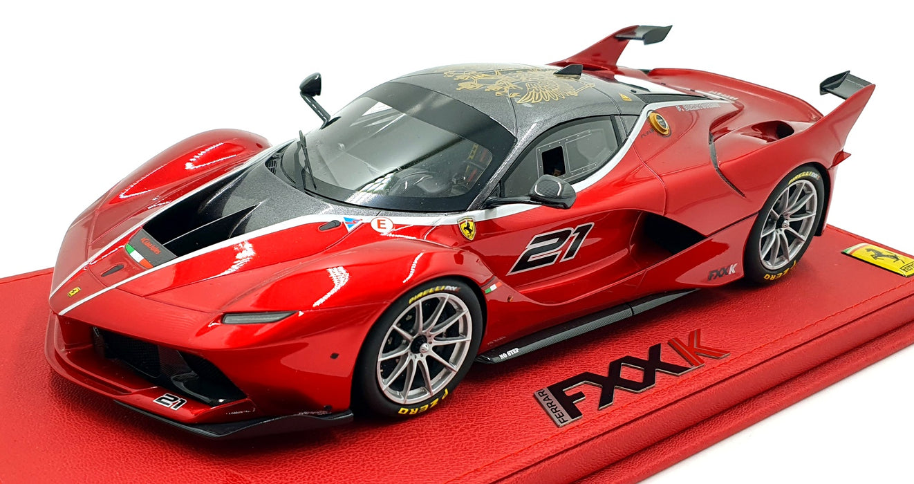 BBR 1/18 Scale Resin P18119E - Ferrari FXX K Rosso Fuoco #21 - Red