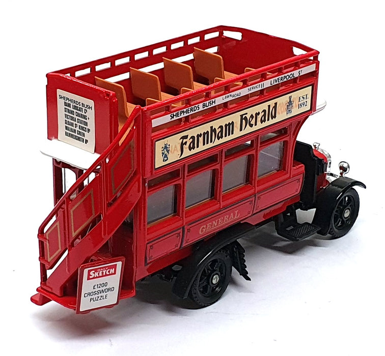 Corgi Appx 15cm Long C858 - Thornycroft Bus Farnham Herald REWORKED
