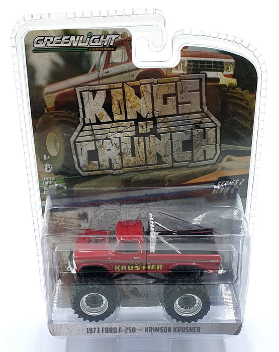 Greenlight 1/64 Scale 49020-A - 1973 Ford F-250 Krimson Krusher - Red