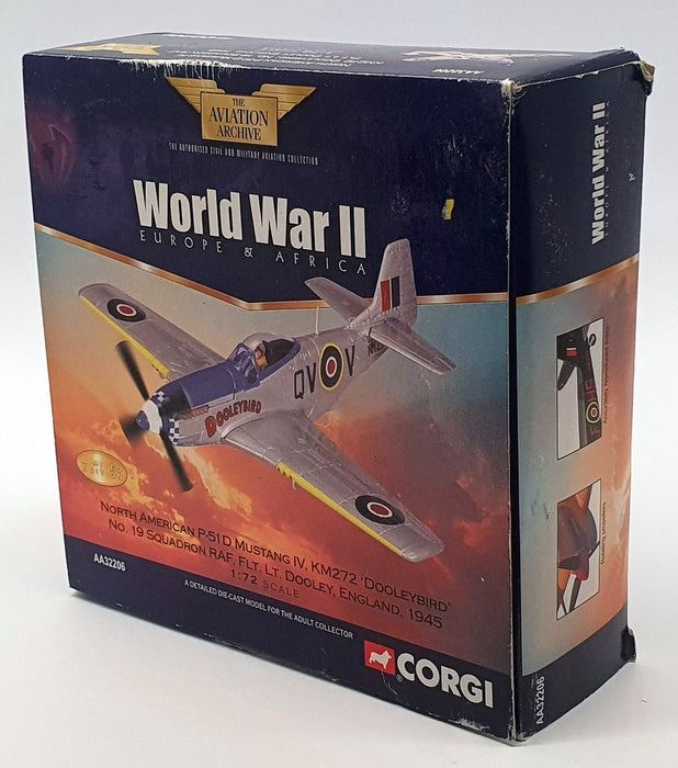Corgi 1/72 Scale AA32206 North American P-51D Mustang IV KM272 19Sqn