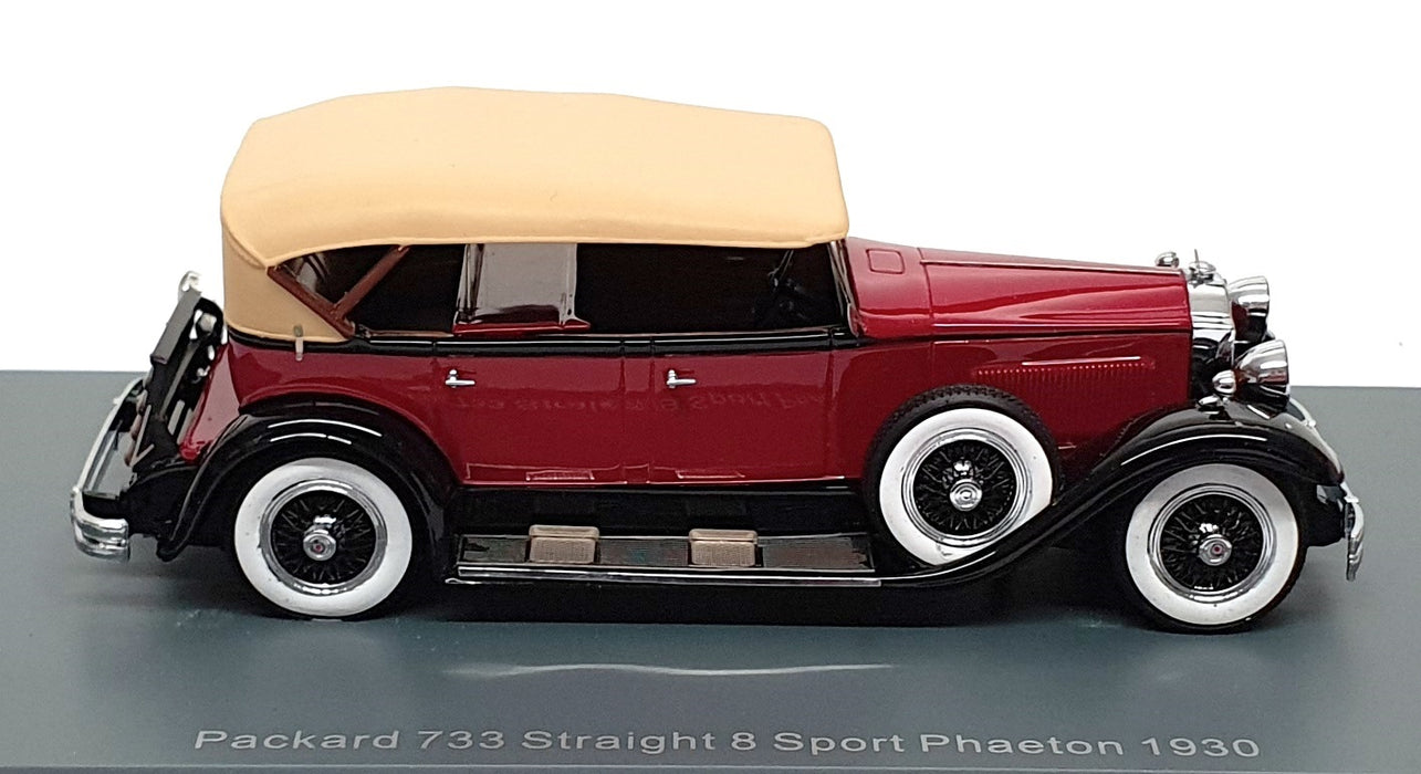 Neo 1/43 Scale NEO44630 - 1930 Packard 733 Standard 8 Sport Phaeton - Dk. Red