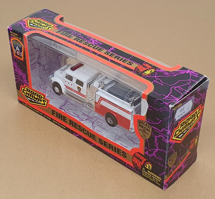 Road Champs 1/64 Scale 64605 - International Fire Truck Washington - Red/White