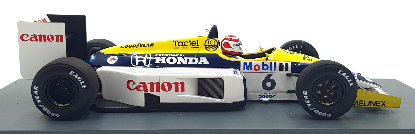 Spark 1/18 Scale 18S737 - Williams FW11 #6 1st Brazil GP 1986