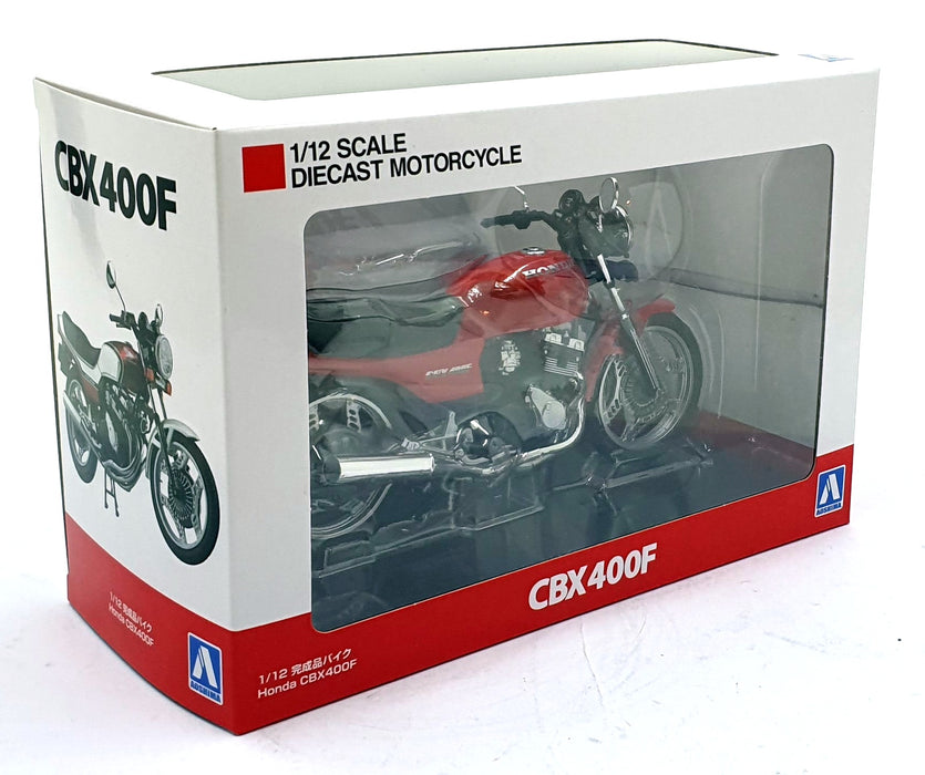 Aoshima 1/12 Scale 11160-4200 - Honda CBX 400F Motorcycle - Red