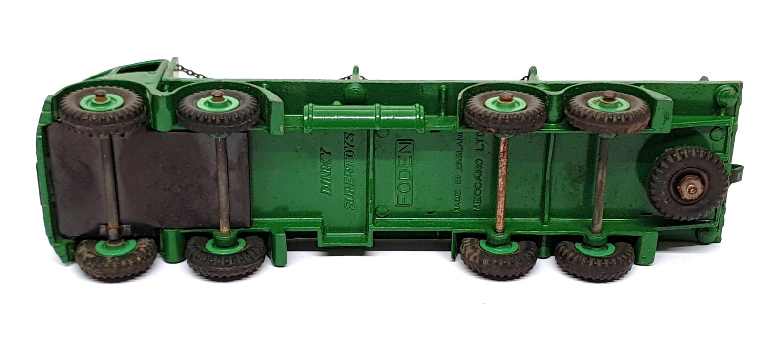 Dinky Supertoys 31526C - Foden Flat Truck With Chains - Green REPAINT